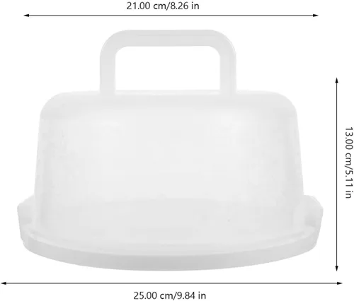 Miniatura 7 de Luxshiny Caja de pastel reutilizable portátil hermética para almacenamiento y transporte para panaderías, hogares y eventos al aire libre, diseño