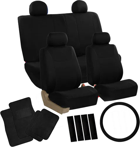 Miniatura 13 de FH Group FH-FB030115 Combo Set: Fundas de asiento de tela ligera y brisa (Aptas para bolsa de aire y división) W. FH2033 + F14407 Alfombrillas