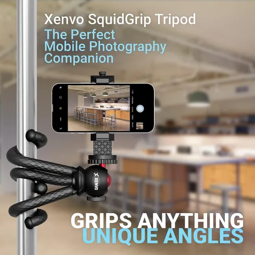 Miniatura 4 de Xenvo SquidGrip - Trípode flexible para teléfono celular y soporte portátil para cámara de acción, compatible con iPhone, GoPro, Android, Samsung