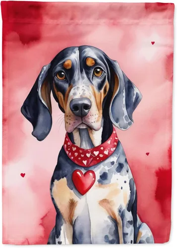 Miniatura 165 de Caroline's Treasures DAC5292CHF - Bandera de Border Collie My Valentine House para porche, grande, con manga para porche, para colgar en la pared