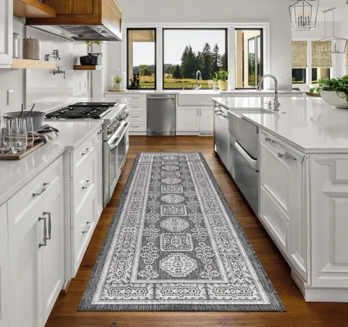 Miniatura 180 de Keen Home Design Alfombra de pasillo para exteriores, 26 x 119 pulgadas, lavable para interiores y exteriores, para patio, cocina, balcón, playa