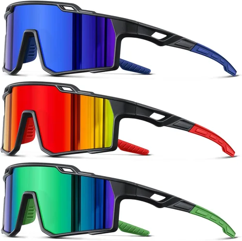 Miniatura 8 de Gafas de sol deportivas polarizadas para hombre, ciclismo, conducción, pesca, protección UV, ligeras, marco grande, gafas de bicicleta de montaña