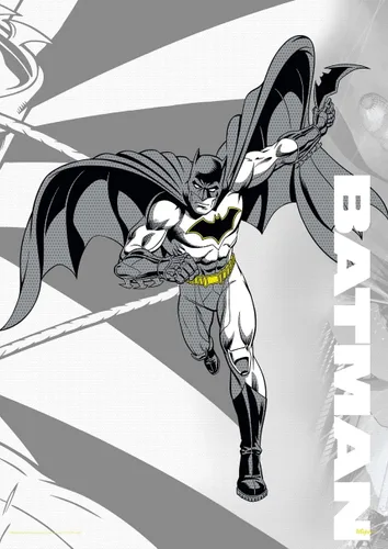 MIGHTYPRINT DC Comics – Liga de la Justicia – Batman legendario 2 – Cinturón Batarang – Arte de pared duradero de 17 x 24 pulgadas – No hecho de