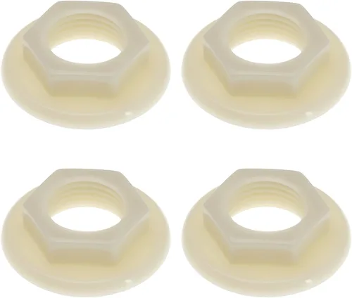 Miniatura 8 de SING F LTD 4 tuercas traseras para fregadero de 3/4 pulgadas, accesorios de plástico BSP para grifos de lavabo, mezcladores, cara redonda, brida