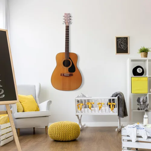 Miniatura 5 de EXCEART Gancho de pared de guitarra acrílica transparente, gancho de montaje invisible para guitarra acústica/eléctrica, violín, ukelele, soporte