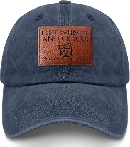 Miniatura 8 de Philysonic Funny Hat I Like Whisky and Cigars and Maybe 3 People Sombreros para Hombres Gorras de Béisbol Gorras Ajustables