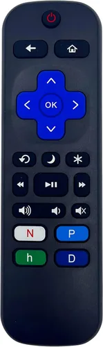 Control remoto compatible con TCL HD, FHD, 4K Ultra HD Smart Roku TVs, S535, S555, T551, T555 Series (sin control de voz)
