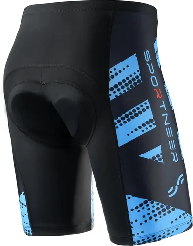 Miniatura 35 de Sportneer Pantalones cortos de ciclismo acolchados para hombre, acolchado 4D, pantalones cortos de ciclismo para hombre, transpirables y absorbentes