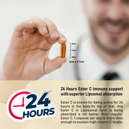 Miniatura 3 de Éster C liposomal: el único éster C vitamina C en forma liposomal para la mejor absorción (60)