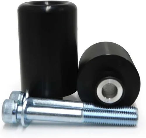 Shogun Yamaha FZ6 FZ 6 2004 2005 2006 2007 2008 2009 2010 Negro Deslizadores de marco sin corte para modelos ABS y no ABS - 750-6319 - Fabricado en