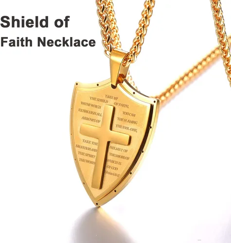 Miniatura 21 de U7 Saint Benedict/Michael Medal Necklace, 316L Stainless Steel Virgin Mary Necklace for Men Women, Bible Verse Protection Necklace Catholic