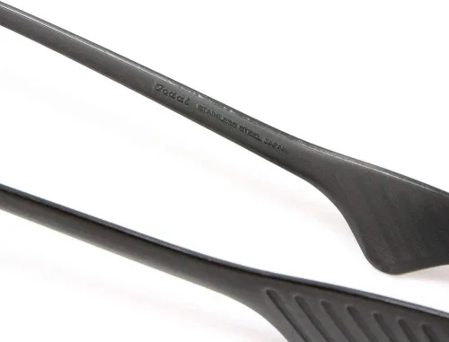 Miniatura 6 de Todai - Pinzas para barbacoa Yakiniku antideslizantes de acero inoxidable de 9.4 pulgadas (negro)