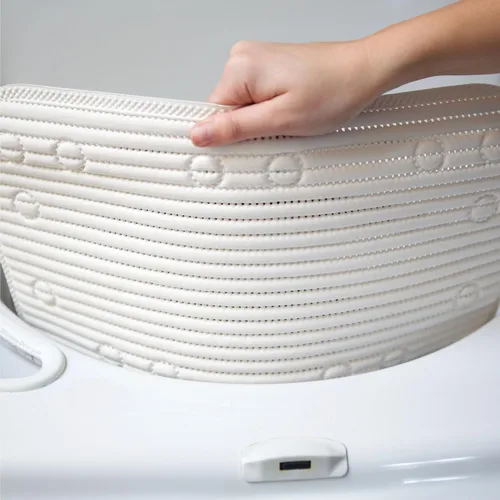 Miniatura 7 de Tapete de ducha acolchado Duck Brand Clorox, tapete antideslizante para ducha y bañera con ventosas, 21 pulgadas x 21 pulgadas, blanco, paquete de 2