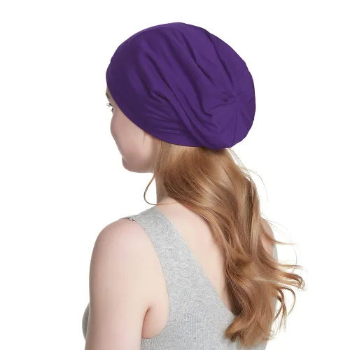 Miniatura 126 de Alnorm - Gorro con forro de satén y suave banda elástica para hombres y mujeres, talla única Se ajusta a la mayoría