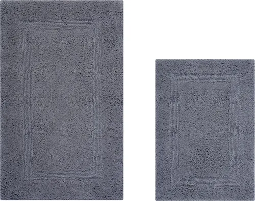 Miniatura 21 de Better Trends Alfombra de Inodoro en Forma de U Cubierta de Asiento de Inodoro de Lujo 100% Algodón Absorbente de Agua, Cubierta de Tapa Reversible