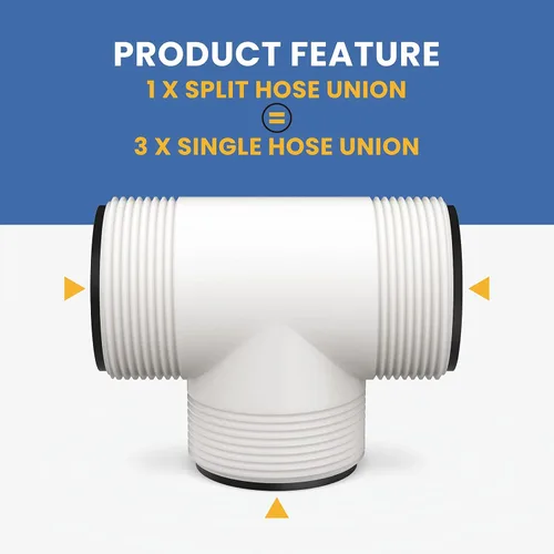 Miniatura 2 de Reemplazo del conector T de manguera de piscina de 1.5 pulgadas para Intex & Coleman sobre el suelo, se adapta a bombas de filtro, generadores