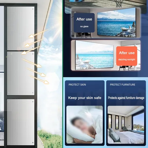 Miniatura 5 de Película reflectante de enfriamiento para ventana con protección solar anti UV, película de privacidad para ventanas de vidrio, película aislante