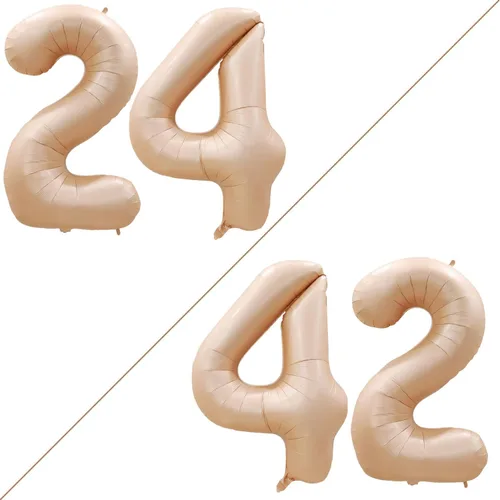 Miniatura 410 de Goer, conjunto de globos de papel aluminio para decoraciones de cumpleaños, globos de las letras de feliz cumpleaños y de números Oro