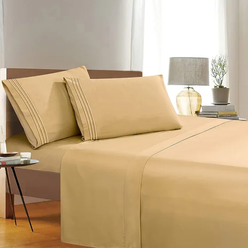 Miniatura 27 de Elegant Comfort 1500 Premier Resistente a Arrugas y Decoloración de Calidad Hotel Juego de Sábanas de 4 Piezas Ultra Suave Lujoso Incluye Sábana