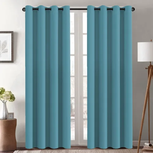 Miniatura 69 de H.VERSAILTEX - Cortinas blackout con aislamiento térmico y ojales en la parte superior, para patios, puertas correderas y división de habitaciones