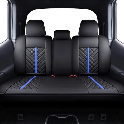 Miniatura 13 de Tomatoman Tacoma - Fundas de asiento delantero compatibles con Toyota Tacoma 2005-2022 2023 2024 2025 2026 Camiones Access Crew Extended Double Cab