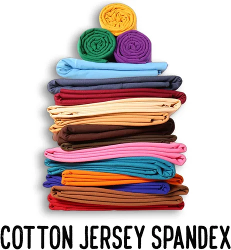 Miniatura 5 de FabricLA Tela de Jersey de Algodón y Elastano por Yarda - Tela de Algodón y Elastano Elástica en 4 Direcciones de 10 oz, 60" de Ancho – Perfecta