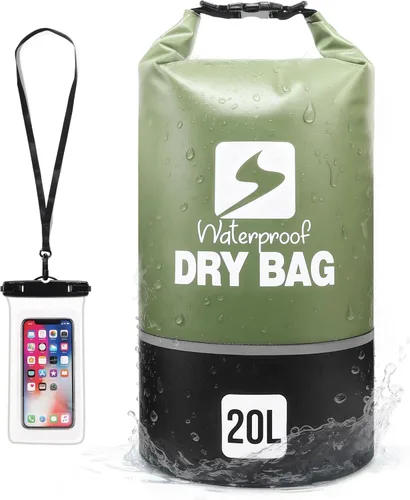 Miniatura 7 de Soulsfeng Mochila seca impermeable con parte superior enrollable, ligera para canotaje, kayak, viajes, playa, natación, senderismo y campamento
