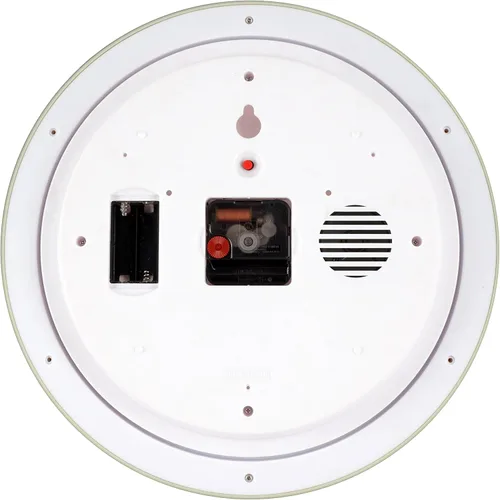 Miniatura 5 de JUSTIME Reloj de pared luminoso Polaris Silent Night de 14 pulgadas 12 villancicos de Navidad, movimiento de barrido silencioso, decoración