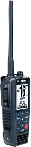 Uniden Radio marino sumergible de 2 vías 6 W VHF. Impermeable IPX8/JIS8.