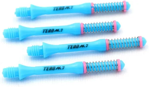 Miniatura 14 de CUESOUL TERO AK7 Slim Dart Shafts S/M/L - Muelle telescópico integrado para dardos de punta de acero y dardos de punta suave, juego de 3 piezas