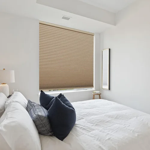 Miniatura 5 de Persilux Persianas Celulares Opacas Inalámbricas para Ventanas, Cortinas de Panal, Reducción de Ruido, Aislamiento Térmico para el Hogar, Beige