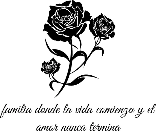 Miniatura 2 de Design With Vinyl Adhesivos de pared españoles para sala de estar familiar - Familia donde la vida comienza y el amor nunca termina Family Love