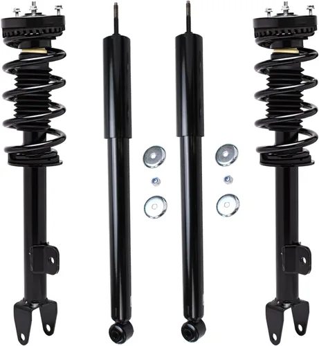 Miniatura 26 de Detroit Axle - Puntales y Amortiguadores para Chevy Traverse Buick Enclave GMC Acadia Saturn Outlook 2007-2012, 2 puntales delanteros con resorte
