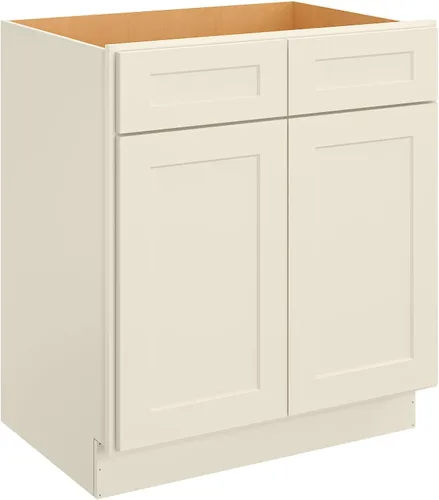 Miniatura 15 de LOVMOR Armarios de base de cocina, armario de almacenamiento aparador, gabinete de entrada con 1 cajón y estante ajustable, 24 pulgadas de ancho x
