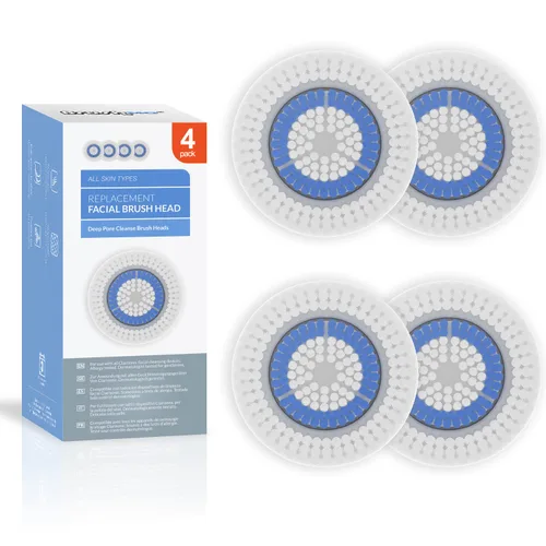 Miniatura 12 de Brushmo Repuesto de cabezal de cepillo compatible con Clarisonic Mia 1, Mia 2, Mia Fit, Alpha Fit, Smart Profile Uplift, 4 unidades de poros Poros