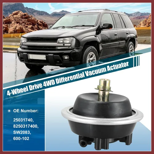 Miniatura 2 de Actuador de vacío diferencial delantero 4WD de tracción en las 4 ruedas 25031740 para Chevrolet S10 Blazer para GMC S15 Jimmy Sonoma 83-04