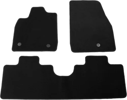 Miniatura 11 de IKON MOTORSPORTS, Alfombrillas compatibles con Ford Mustang Mach-E 2021-2024, forro de nailon beige para automóvil delantero y trasero, juego de 3