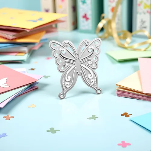 Miniatura 8 de Troqueles de corte de mariposa de metal DIY Scrapbooking artista corte metal troqueles plantillas Scrapbooking capas troqueles troquelado plantillas