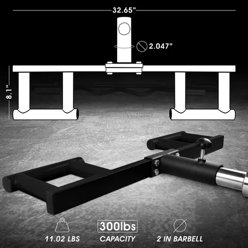 Miniatura 3 de Yes4All Viking Press, Landmine Handle Attachment for 2-Inch Olympic Barbell – 3 Hand Grip Positions - Support Home Gym for Deadlift, Squat Workout
