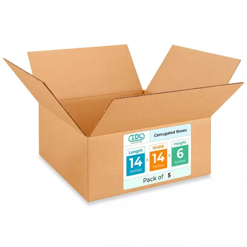 Miniatura 224 de IDL Packaging Paquete de 5 cajas de envío altas de 8 x 8 x 48 pulgadas, extra resistentes de 200 libras frente a caja regular, cajas de mudanza