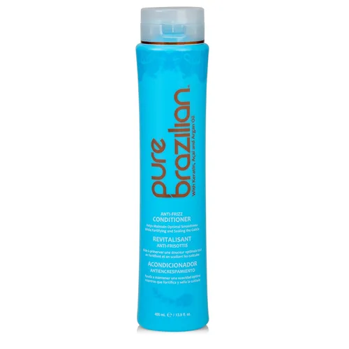 PURE BRAZILIAN Acondicionador diario antiencrespamiento con queratina y acai, complejo suavizante y fortalecedor para cabello más brillante sin