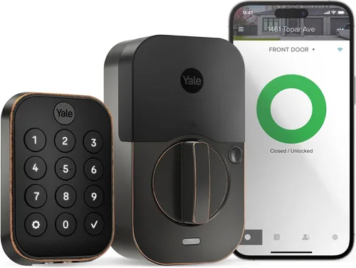 Miniatura 22 de Yale Assure Lock 2 con Wi-Fi – Cerradura inteligente de níquel satinado para puerta delantera con teclado, control de aplicaciones, llave