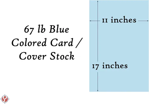 Miniatura 5 de Cartulina de color pastel azul Cartulina de 67 libras 11 x 17 pulgadas 50 hojas por paquete