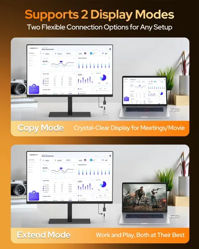 Miniatura 4 de Transmisor y receptor HDMI inalámbrico, 328FT/100M actualizado 2026, decodificación HDMI 4K inalámbrica de 1080P a 60Hz, salida cero latencia, Plug