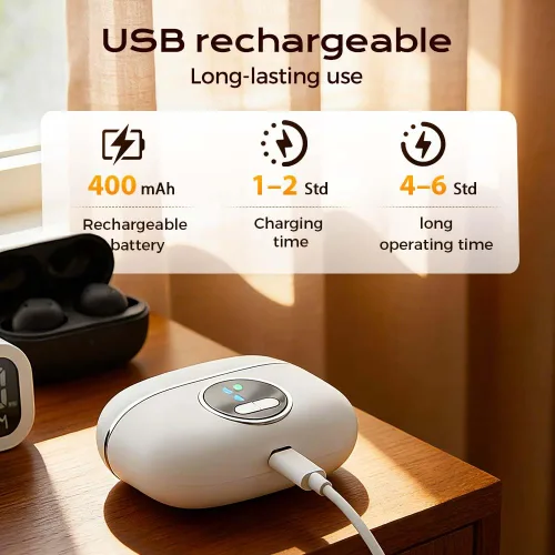 Miniatura 7 de Cortaúñas eléctrico automático, recortador de uñas eléctrico 3 en 1 con luz LED, diseño mejorado de doble hoja, molinillo de uñas eléctrico
