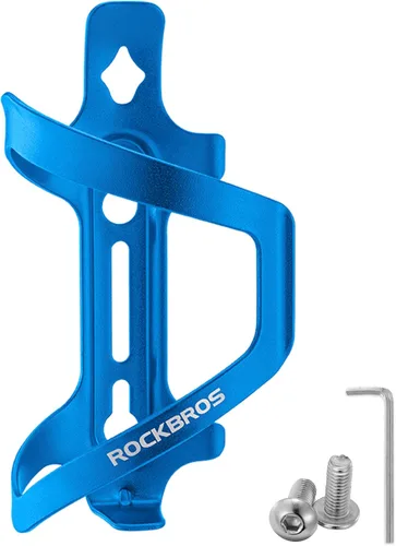 Miniatura 12 de ROCKBROS Soporte para botella de agua para bicicleta, jaula de aleación de aluminio, soportes de jaula de botella de agua para bicicleta, soporte 2