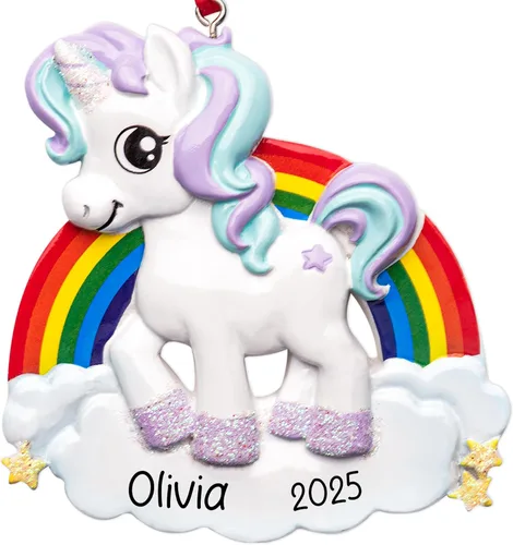 Miniatura 12 de Adorno de Navidad personalizado de princesa de hadas 2026 – Personalización gratuita Hada con alas, duendecillo mágico volador para decoración