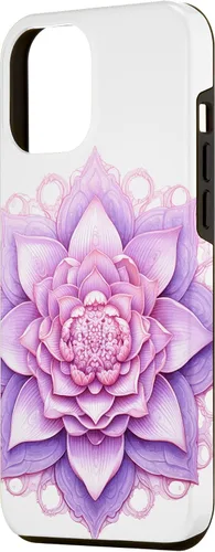 Miniatura 2 de iPhone 13 Pro Max Lotus Flower Mandala Circle Pink Yoga Meditation Case