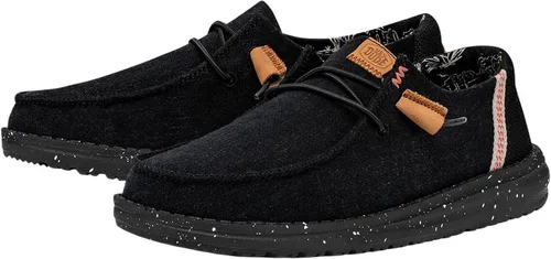 Miniatura 4 de Hey Dude Wendy - Zapatos de lona lavada para mujer Mocasines con cordones para mujer cómodos y ligeros