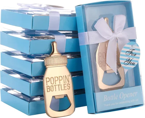 Miniatura 10 de Juego de 24 abridores de botellas para baby shower, recuerdos para invitados con forma de abrebotellas, regalos para baby shower, suministros